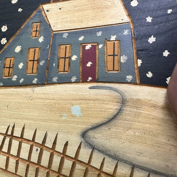 Simplier Times wooden carved winter decor - Picture 9 of 12